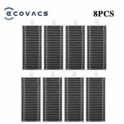 Ecovacs X8 Pro Omni Robot Vacuum Spare Parts Main Side Brushes Mop Cloths HEPA Filters Dust Bags Accessories