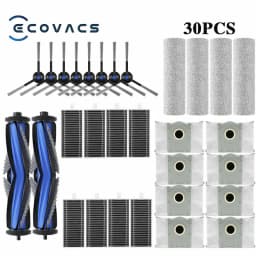 Ecovacs X8 Pro Omni Robot Vacuum Spare Parts Main Side Brushes Mop Cloths HEPA Filters Dust Bags Accessories