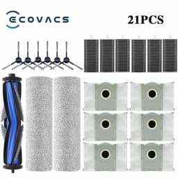 Ecovacs X8 Pro Omni Robot Vacuum Spare Parts Main Side Brushes Mop Cloths HEPA Filters Dust Bags Accessories