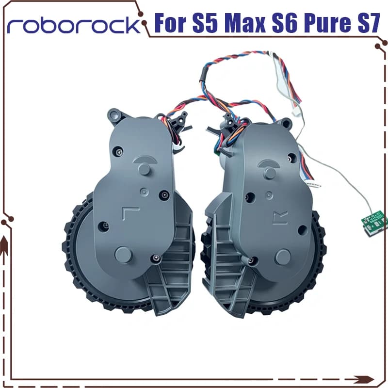 Original Roborock for S5 Max S6 Pure S7 Left and Right Walking Wheels Vacuum Cleaner Wheel Accessories Parts
