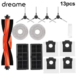 Dreame L10s Pro Ultra Heat, X30 Ultra, X30 Pro Accessories Vacuum Cleaner Replacement Main Side Brush Filter Mop Dust Bag