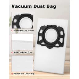 Vacuum Cleaner Bags for Karcher WD2 Plus, WD 3, KWD 1, MV 3, SE 4001, SE 4002 Wet & Dry Vacuum Cleaner, KFI 357, 2.863-314.0