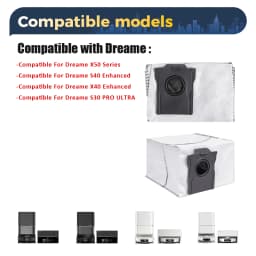 Parts Dust Bags For Dreame X50/X50 Pro/X50 Ultra/X50 Master/X40 Pro/X40 Ultra/X40 Enhanced/S30 Pro Ultra Robot Disposable