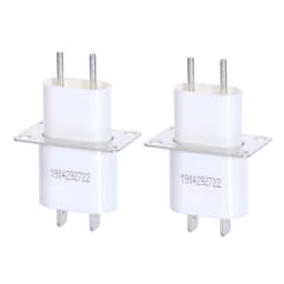 2 pcs Microwave Oven Magnetron Tube with Through-Core Capacitor Pin Sockets Electronic Converter for Home Appliance Repair
