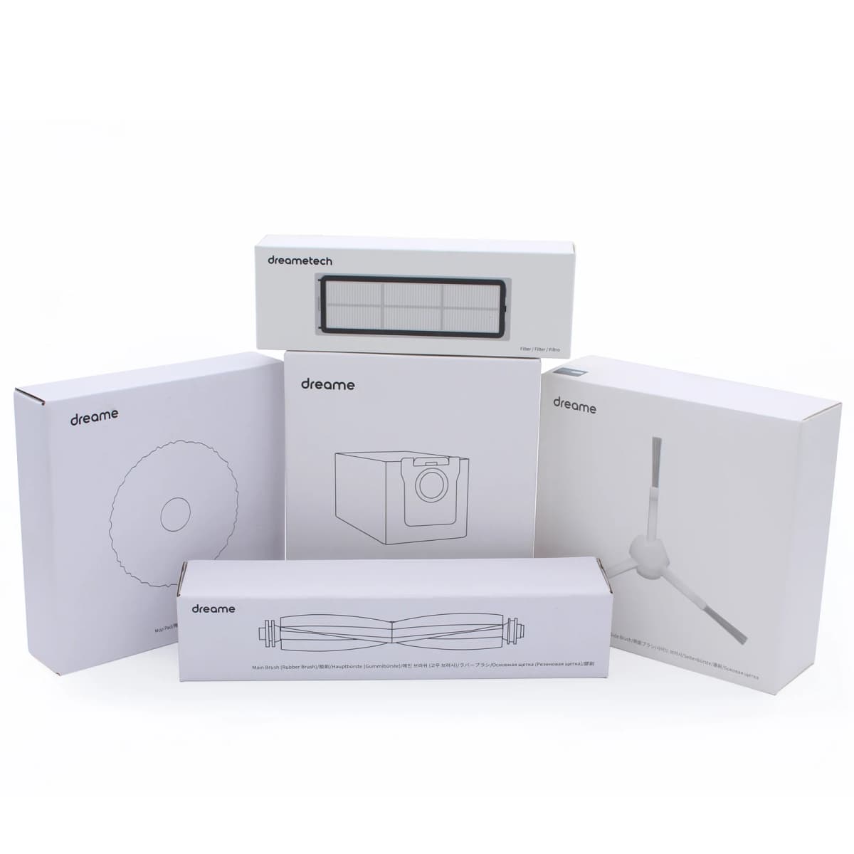 Original Dreame L10s Ultra Accessories, Roller Brush, Filter, Dust Bag, Mop Cloth, Side Brush, for XIAOMI X10+, X20+