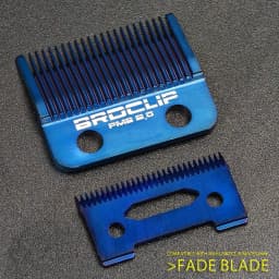 Blue Titanium Plating Clipper Blade BRDCLIP Metallurgical Powder Ceramic Fade Blade Oil Head Gradient Clipper Replacement Blade