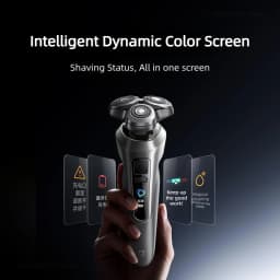 MIJIA Electric Shaver Pro 360° Floating Head,Dual Ring Lock,Smart Color Display,IPX8 Wet & Dry,USB-C,Rechargeable Beard Razor