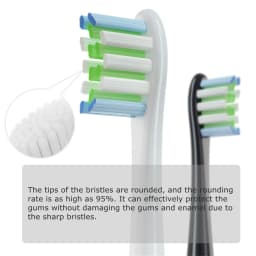 4 Pcs/Pack Electric Toothbrush Replacement Heads for Oclean All Models X Pro Elite, X, X Pro, Flow, F1, Air 2. With Hygienic Cap