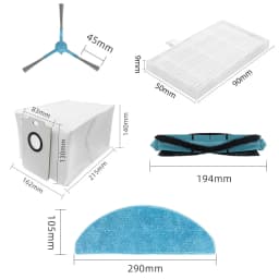 Accessories For Cecotec Conga 7490 Immortal / 8290 Immortal / Kabum Smart 900 Vacuum Cleaner Spare Parts Brush Mop Filter Part