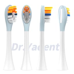 Dr.Yadent YD02/04 Replacement Brush Heads 4pcs/Pack Soft Gel Coated Designed for Sensitive Gum Care Soft Bristle 1 Year Supply