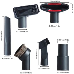 For 32mm 35mm 1 1/4in 1 3/8in Vacuum Cleaner Accessories Universal Vacuum Nozzle Suction Brush Head Crevice Tool for Bed Sofa