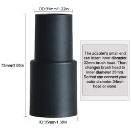 For 32mm 35mm 1 1/4in 1 3/8in Vacuum Cleaner Accessories Universal Vacuum Nozzle Suction Brush Head Crevice Tool for Bed Sofa
