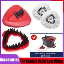 Spin Mop Cloth Head Base Scrub Mop Brush Head Replacement for Vileda O-cedar 360 ° Easy Wring Tank System Shower Floor Mop Brush