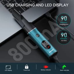 Kensen S16 Electric Hair Trimmer for Men 3 In 1 Hair Cutting Machine Nose/Beard Hair Trimmer Waterproof Hair Clipper for Barber