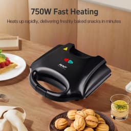 Electric Walnut Cake Waffle Maker With Nuts 12 Holes Cooking Kitchen Biscuits Making for Baking Business Nuts Waffle
