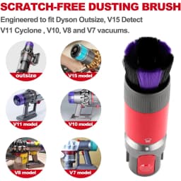 Dust Removal Soft Brush for Dyson V7 V8 V10 V11 V15 Vacuum Cleaner Self Cleaning Brush Nozzle Attachment Parts