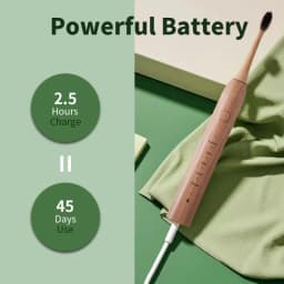 Sonic Electric Toothbrush Eco-friendly Bamboo Smart 5 Mode USB Fast Charge IPX7 Waterproof Soft Home Teeth Whitening Gift Set