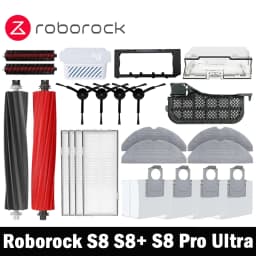 Roborock S8 Pro Ultra S8+ S8 Plus Robot Vacuum Spare Parts Main Side Brushes Mop Cloths HEPA Filters Dust Bags Accessories