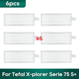 Fit For Tefal Rowenta X-plorer Serie 65+, 75S RR8577WH, 75S+ RG8597W / RR8587WH Accessories Brush Hepa Filter Mop Wipe Dust Bag