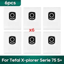 Fit For Tefal Rowenta X-plorer Serie 65+, 75S RR8577WH, 75S+ RG8597W / RR8587WH Accessories Brush Hepa Filter Mop Wipe Dust Bag