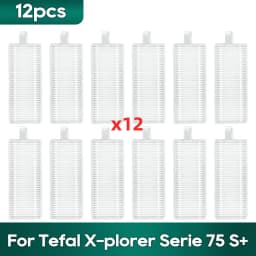 Fit For Tefal Rowenta X-plorer Serie 65+, 75S RR8577WH, 75S+ RG8597W / RR8587WH Accessories Brush Hepa Filter Mop Wipe Dust Bag