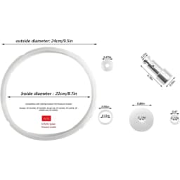 M7DF Silicone Seals Float and Gasket Set Essential Accessories Cooker Gasket Perfect for 5/6 Quart Electric Pressure Cookers