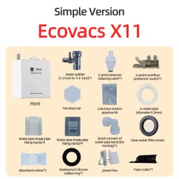 Ecovacs X11 X12 T90 X9 T50 X8 X1 Robot Vacuum Water Change Kit Auto Water Refill and Drain Water Hookup Accessories ModuleM