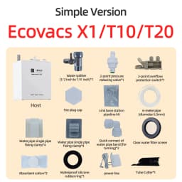 Ecovacs X11 X12 T90 X9 T50 X8 X1 Robot Vacuum Water Change Kit Auto Water Refill and Drain Water Hookup Accessories ModuleM