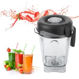 Blender Accessories Transparent Food Blender Container with Blade Lid Replacement Accessories Fit for Container 64oz Blender Cup