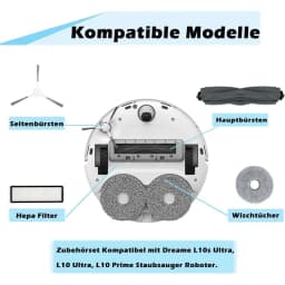 Dreame Bot L10 Prime / L10s Pro / L10 Pro Accessories Main Side Brush Hepa Filter Mop Cloth robot Replacement Spare Parts