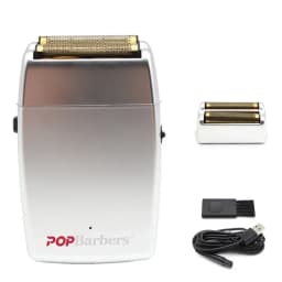 11000 RPM POP Barbers P620 Men's Electric Shaver Double Foil USB Professional Barber Machines Hair Trimmer Machine Shaver Male