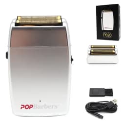 11000 RPM POP Barbers P620 Men's Electric Shaver Double Foil USB Professional Barber Machines Hair Trimmer Machine Shaver Male