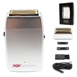 11000 RPM POP Barbers P620 Men's Electric Shaver Double Foil USB Professional Barber Machines Hair Trimmer Machine Shaver Male