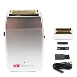 11000 RPM POP Barbers P620 Men's Electric Shaver Double Foil USB Professional Barber Machines Hair Trimmer Machine Shaver Male