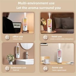 Wall-mounted Oil Aromatherapy Machine Air Purifying Automatic Diffuser Toilet Deodorization Fragrance Humidifier Colorful Night