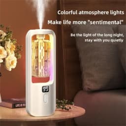 Wall-mounted Oil Aromatherapy Machine Air Purifying Automatic Diffuser Toilet Deodorization Fragrance Humidifier Colorful Night