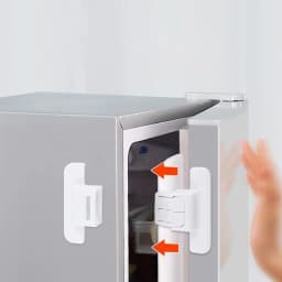 2pcs Kids Security Protection Refrigerator Lock Home Furniture Cabinet Door Safety Locks Anti-Open Water Dispenser Locker Buckle