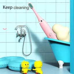 Children's Electric Toothbrush Cartoon Kids With Replacement Head Ultrasonic IPX7 Waterproof Rechargeable Sonic Toothbrush