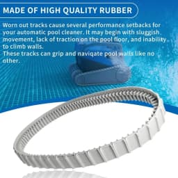 2 Pack 9983152-R2 Gray Tracks for Maytronics Dolphin Robotic Pool Cleaners Compatible with Dolphin Maytronics Models Parts