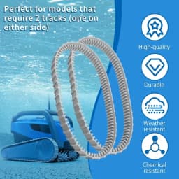 2 Pack 9983152-R2 Gray Tracks for Maytronics Dolphin Robotic Pool Cleaners Compatible with Dolphin Maytronics Models Parts