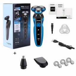 Electric Shaver Electric Razor Rotary Beard Trimmer Rechargeable Shaving Machine for Men Beard Razor Waterproof 5-Blade