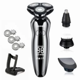 Electric Shaver Electric Razor Rotary Beard Trimmer Rechargeable Shaving Machine for Men Beard Razor Waterproof 5-Blade