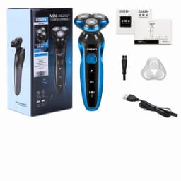 Electric Shaver Electric Razor Rotary Beard Trimmer Rechargeable Shaving Machine for Men Beard Razor Waterproof 5-Blade