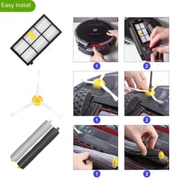 For IRobot Roomba 850 860 861 866 870 880 890 960 980 981 985 Vacuum Cleaner Main Side Brush Hepa Filter Mop Rag