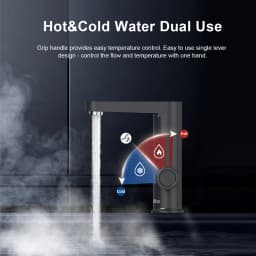 Briwellna Electric Water Heater Hot Water Faucet 2 in 1 Basin Tap Tankless Geyser 220V Instant Water Heater Faucet For Bathroom