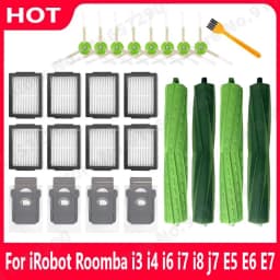 Main Side Brush HEPA Filter Dust Bag For IRobot Roomba I3 I4 I6 I7 I8 J7 E5 E6 E7 Spare Parts Robot Vacuum Cleaner Accessories