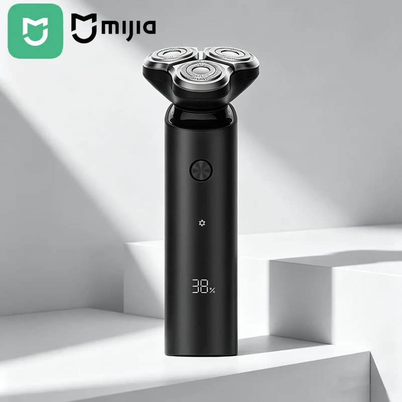 Original Mijia S500 Electric Shaver Wet & Dry Razor Waterproof Dual Blades 3D Head & Beard Trimmer Rechargeable