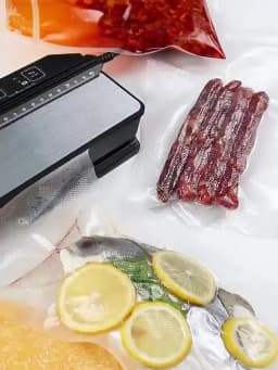 Electric Home Professional Food Vacuum Sealer Machine Widen Double Pump Thermal Sealing for Foods Preservation with Storage Bags