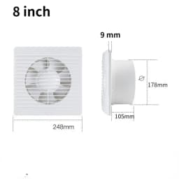 4'6'8' Exhaust Fan Toilet Powerful mute Exhaust Fan Household Wall Exhaust Fan Ventilation Fan for Dropshipping