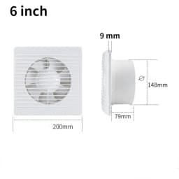 4'6'8' Exhaust Fan Toilet Powerful mute Exhaust Fan Household Wall Exhaust Fan Ventilation Fan for Dropshipping